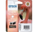 [Atramentová kazeta Epson T0870, gloss optimizer, twin pack]