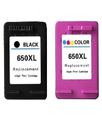 [Vision Tech HP 650XL BK + 650XL Color Combo set kompatibil]