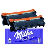 [Toner Vision Tech Brother TN-3480 kompatibil 2x + Milka]