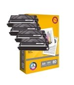 [Toner Vision Tech Brother TN-3480 kompatibil 4x + papier ]