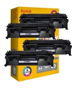 [Toner HP CF280A kompatibil 4x + papier ]