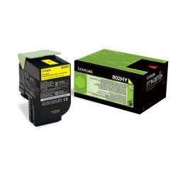 Toner Lexmark 802HY, yellow