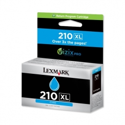 Atramentová kazeta Lexmark 210XL, cyan 14L0175B