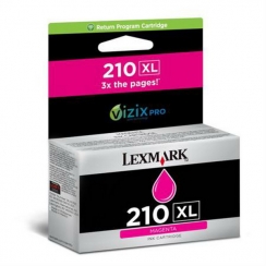 Atramentová kazeta Lexmark 210XL, magenta 14L0176B