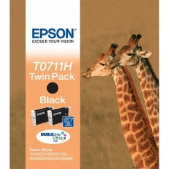 Twin pack Epson T0711H, black