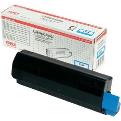 Toner OKI C3200, cyan 43034807