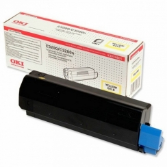 Toner OKI C3200, yellow 43034805