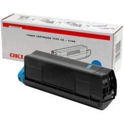 Toner OKI C5100, cyan 42127407