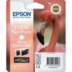 Atramentová kazeta Epson T0870, gloss optimizer, twin pack