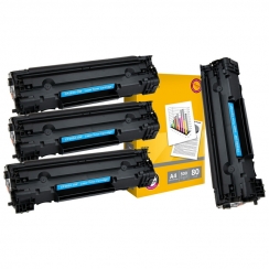 Toner Vision Tech HP CF283A kompatibil 4x + papier