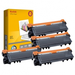 Toner Vision Tech Brother TN-2320 kompatibil 4x + papier