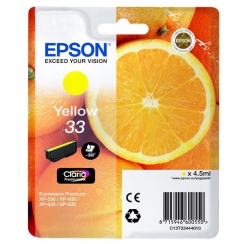 Atramentová kazeta Epson T3344, 33 yellow