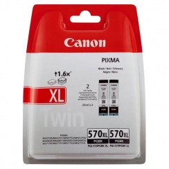 Twin pack Canon PGI-570BK XL black