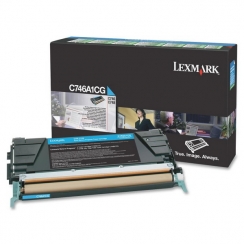 Toner Lexmark C746A1CG, cyan 