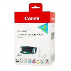 Multipack Canon CLI-42 BK/C/M/Y/GY/LGY/PC/PM