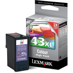 Atramentová kazeta Lexmark 43XL, color 18YX143E