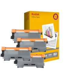 Toner Vision Tech Brother TN-2220 kompatibil 4x + papier 