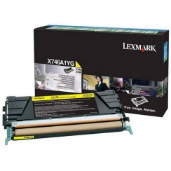 Toner Lexmark X746A1YG, yellow