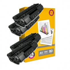 Toner Vision Tech Canon CRG-708 kompatibil 4x + papier 