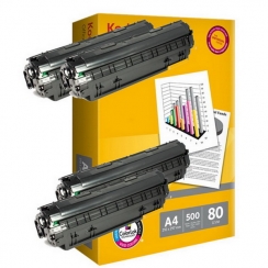 Toner Vision Tech Canon CRG-713 kompatibil 4x + papier 