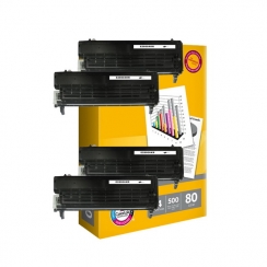 Toner Vision Tech Epson C2800BK kompatibil 4x + papier 