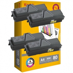 Toner Vision Tech Kyocera TK-1140 kompatibil 4x + papier 