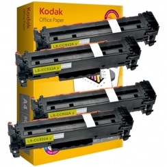 Toner Vision Tech HP CC532A yellow kompatibil 4x + papier 