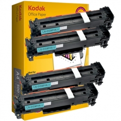 Toner Vision Tech HP CC531A cyan kompatibil 4x + papier 