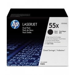 Toner HP CE255XD black (HP 55X), dualpack