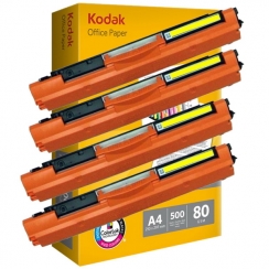 Toner Vision Tech HP CF352A yellow kompatibil 4x + papier 