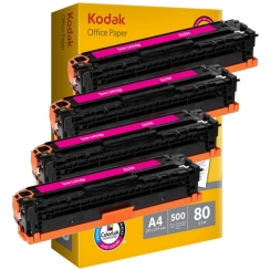 Toner Vision Tech HP CE323A magenta kompatibil 4x + papier 