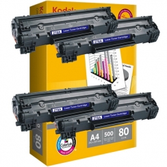 Toner Vision Tech HP CE278A kompatibil 4x + papier 