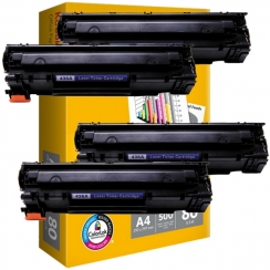 Toner Vision Tech HP CB436A kompatibil 4x + papier 