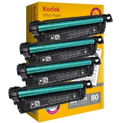 Toner HP CE250X kompatibil 4x + papier 