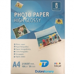 Papier Dobre-tonery Glossy A4 180 g/m2, 20 ks