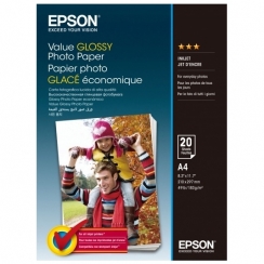 Papier Epson Value Glossy Inkjet A4 183 g/m2, 20 ks