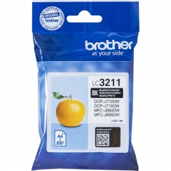 Atramentová kazeta Brother LC3211BK, black