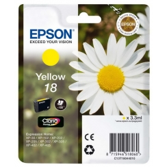 Atramentová kazeta Epson T1804, (18) yellow