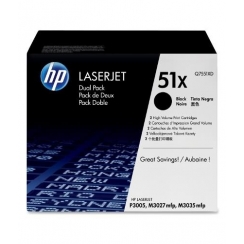 Toner HP Q7551XD black (HP 51X), dualpack