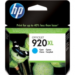 Atramentová náplň HP 920XL, cyan CD972AE